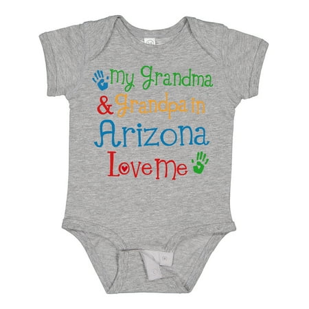 

Inktastic Arizona Grandma Grandpa Love Me Boys or Girls Baby Bodysuit