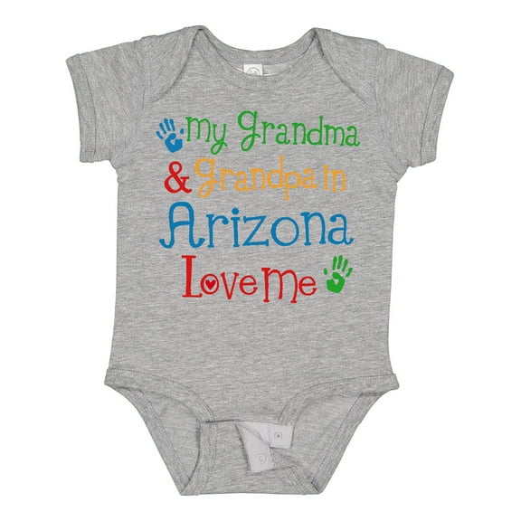 Inktastic Arizona Grandma Grandpa Love Me Boys or Girls Baby Bodysuit