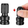 thumbnail image 4 of 3pcs 1/2" Square To 1/4" Hex Socket Adapters, Quick Release Chuck Converter Hex Ratchet Socket Wrench, 4 of 5