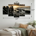 thumbnail image 4 of Designart "Beach Photo Oceanic flow I" Nautical & Beach Metal Wall Art Set, 4 of 5