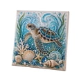 thumbnail image 4 of Marine Theme Diamond Painting Kit Sea Animal Mosaic Art Set Ocean Themed Beaded Wall Decor Craft Set DIY Bedazzler Kit for Adults Gift, 4 of 4