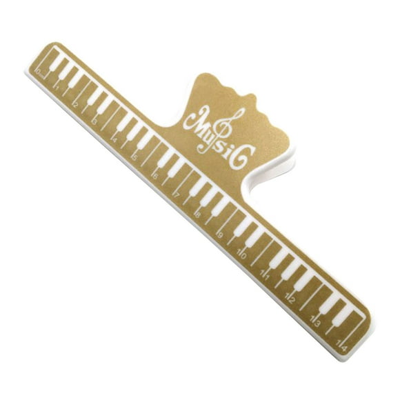 Fiudx Clip para Notas Musicales, Plástico Abs, Estable y Ligero, Fácil de Transportar, Ideal para Música de Piano, Archivos, Catálogos, Amantes de La Música y Clases de Música. Tamaño: 15 X 5 X 3 Cm.