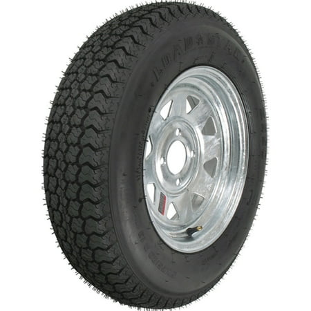 Loadstar Bias Tire and Wheel (Rim) Assembly ST175/80D-13 5 Hole C (Best Rim Protection Tyres)