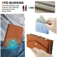 thumbnail image 5 of For Samsung Galaxy A56 5G【RFID Blocking】Multi functional 2-in-1 Soft PU Leather Wallet Case Magnetic Flip Cover Multi-Card Slots Zipper Pocket With Detachable Shoulder Strap And Wrist Strap,Brown, 5 of 8