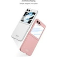 thumbnail image 2 of case for Z Flip 5 Case with Screen Protection- Ultra Thin Matte PC Protective Cover Shockproof, Anti-Drop and Wear-Resistant Galaxy Z Flip 5 Case for Samsung Galaxy Z Flip 5, Pink, 2 of 10