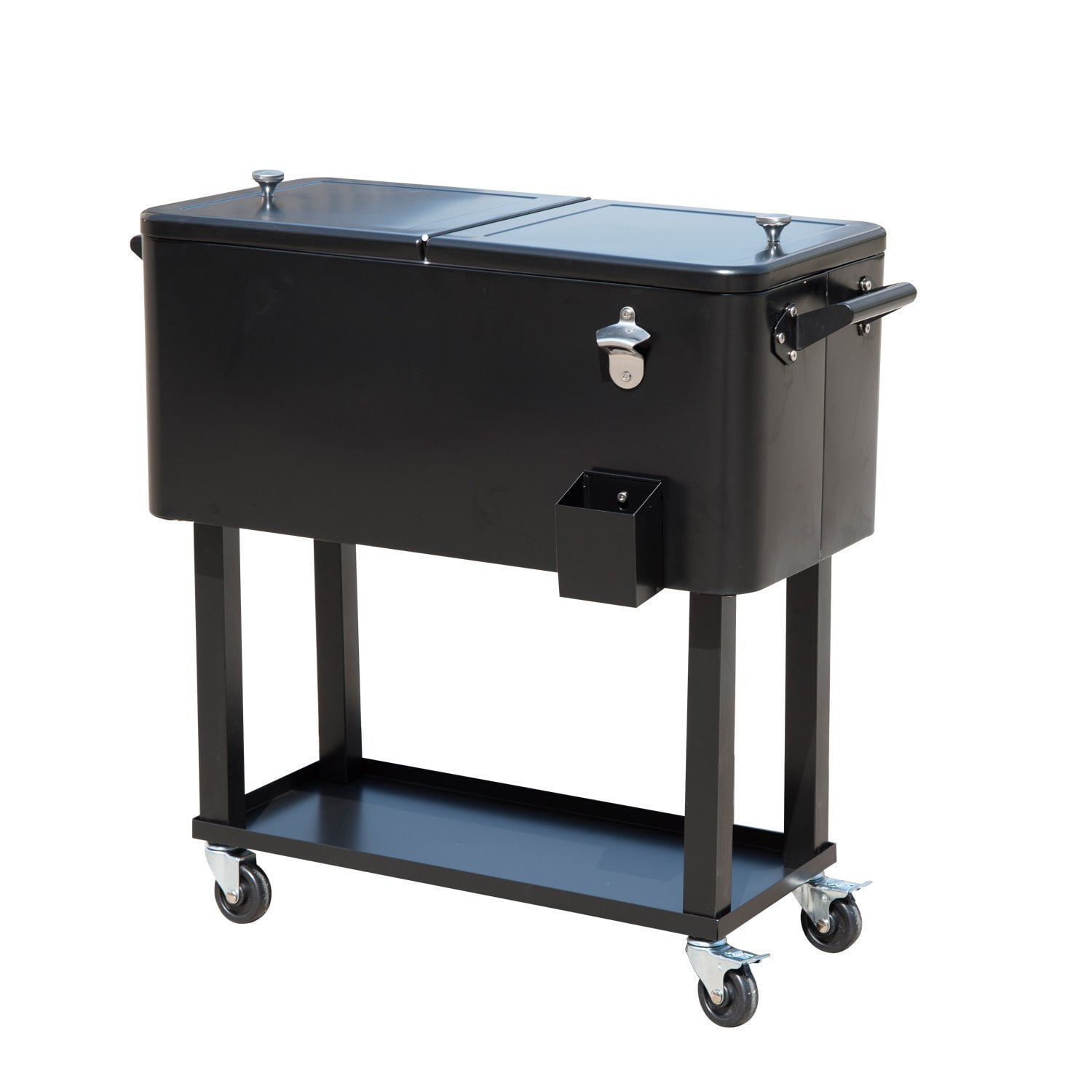 tommy bahama the entertainer 77 quart steel rolling portable patio party cooler
