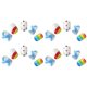 thumbnail image 3 of 24PCS Cartoon Fake Nail Stickers Full Cover Nail Art Decals for DIY Manicure Easy Apply Designs, 3 of 5