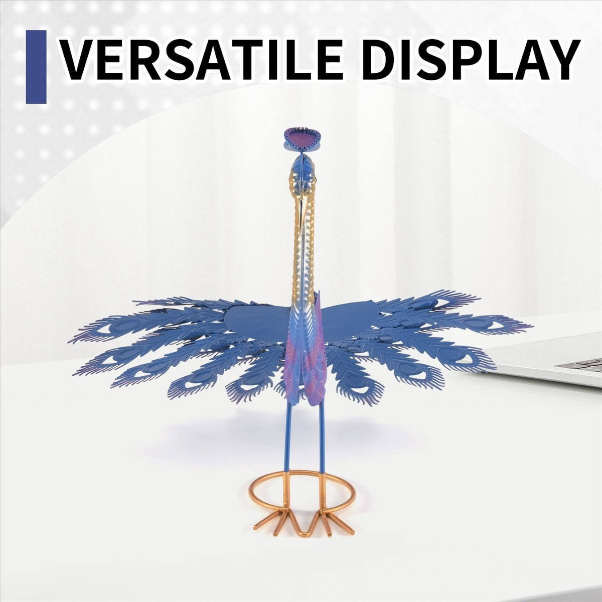 Beautiful Yard Art Garden Statue - Realistic Metal Lawn Decoration Outdoor Sculpture Easy DIY Assembly