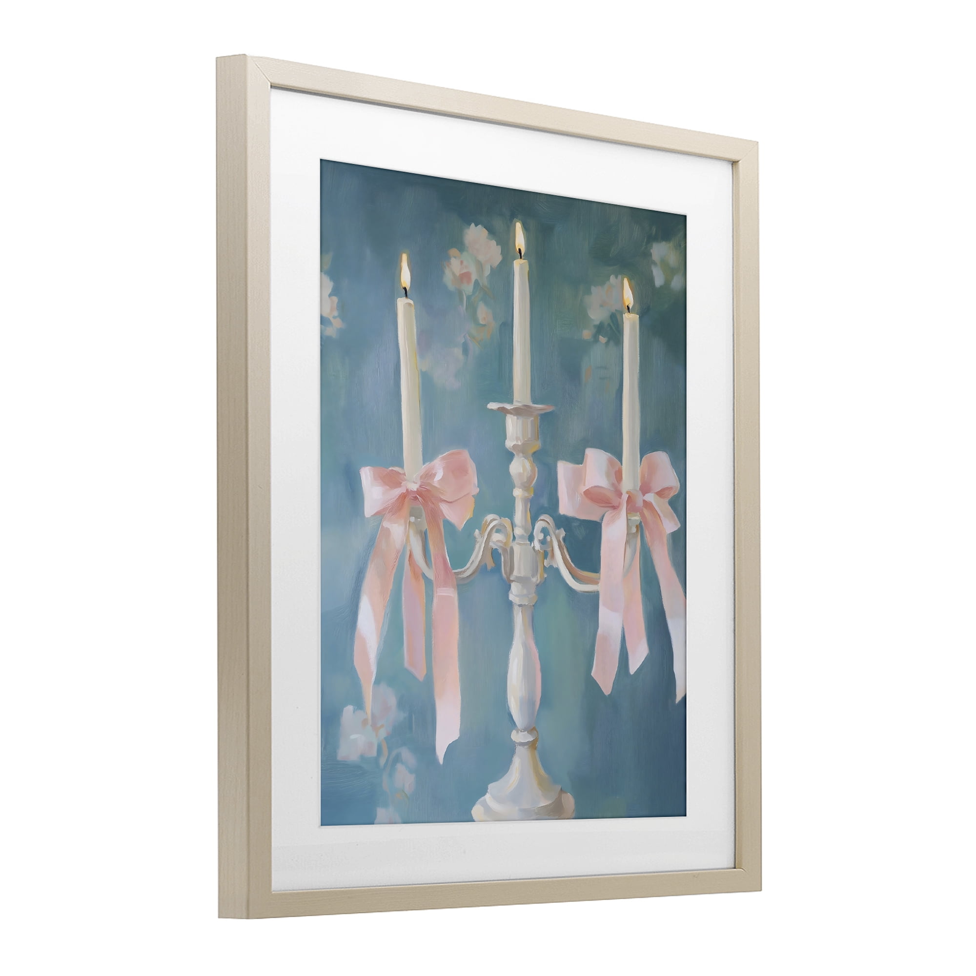 Stupell Industries Elegant Coquette Candelabra Birch Framed Print Under Glass, design by The Prints Vibe