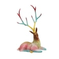 thumbnail image 3 of Esquirla Reindeer Statue Deer Statue Ornaments Home Decor Elk Sculpture Deer Figurine for Desktop Cabinet Table Centerpiece NightStand Sitting Deer, 3 of 8