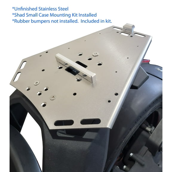 Can Am Ryker Luggage Rack with Small Shad Kit for use with Max Mount Stainless Steel Finish