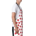 thumbnail image 3 of Lsque Cartoon Strawberry Waterproof Apron Chef Aprons for Men Heavy Duty Chemical Work Apron Extra Long Grilling Aprons with Adjustable Bib Apron, 3 of 9