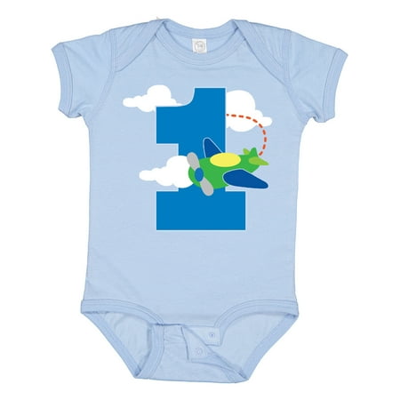 

Inktastic 1st Birthday Airplane Pilot 1 Year Boys Gift Baby Boy Bodysuit