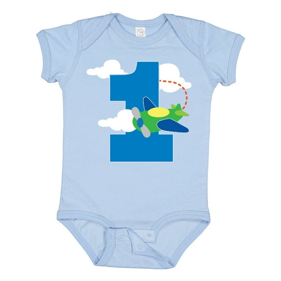Inktastic 1st Birthday Airplane Pilot 1 Year Boys Boys Baby Bodysuit