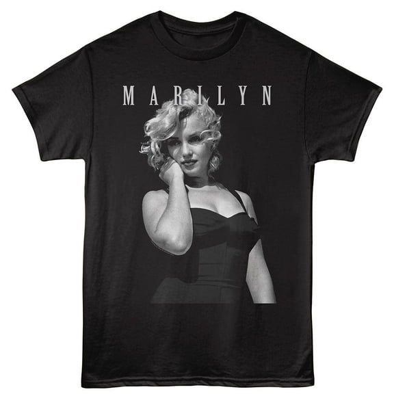 Marilyn Monroe Swim Suit Stare Black Adult T-Shirt M