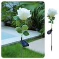 thumbnail image 4 of EWASWON Christmas Solar Artificial Rose Garden Stakes - Waterproof Outdoor Decor, Christmas Gift, Yellow LED Lights for Lawn & Garden, 4 of 9
