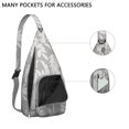 thumbnail image 3 of Hawaiian Print Sling Backpack - Colorful Monstera & Palm Leaf Design Crossbody Bag, Fashionable Multi-Functional Pack, 3 of 4
