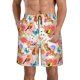 thumbnail image 1 of Balery Flowers And Birds Watercolor Traje de Baño Estilo Hawaiano para Hombre, Shorts de Secado Rápido con Bolsillos-Medium, 1 of 6