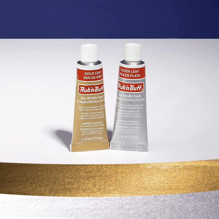 Rub n Buff Gold Leaf 15ml Tube - Versatile Gilding Wax for Finishing  Furniture Antiquing and Restoration