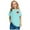 Light Blue a, variant on Spazoro Toddler Girls T-shirts, Summer Crewneck Casual Graphic Short Sleeve Tops Tee White Size 7 T