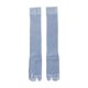 thumbnail image 3 of Calcetines de sandalia Tabi largos y finos de malla con dos dedos para mujer, accesorio ligero , Azul, 3 of 8