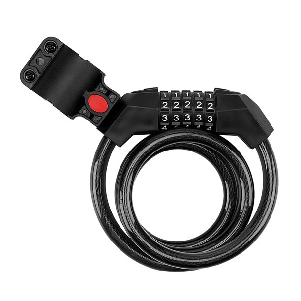 Bike Lock 5 Digit Code Combination Safety Lock Cable Safety Lock