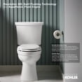 thumbnail image 2 of Kohler K-32809 Kelston Elongated Chair Height Toilet Bowl Only - White, 2 of 4