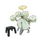 thumbnail image 5 of Batería para niños, instrumento musical de percusión, juguete para coordinación mano-ojo, kit de batería de jazz para regalo del Día del Niño, fiesta,, 5 of 8