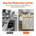 thumbnail image 3 of VEVOR Kitchen Island Cart with Solid Wood Top, 45.3" Width Mobile Carts with Storage Cabinet, Rolling Kitchen Table with Spice Rack, Towel Rack, Drop Leaf and Drawer, Portable Islands on Wheels, White, 3 of 9