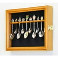 thumbnail image 3 of 10 Spoon Display Case Cabinet Wall Mount Rack Holder w/98% UV Protection Lockable, Oak, 3 of 3