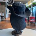 thumbnail image 2 of OOOUM Breathable Neck Flap For Men Women Wide Brim Hiking Fishing Sun Hat Camping Outdoor Uv Protection Neck Flap Hat Black, 2 of 4