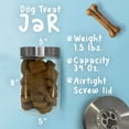 thumbnail image 4 of Great   Dog Treat Jar - 34 OZ Treat Jar with Airtight Screw-On Lid | Gift for Great  Owners | Expertly Crafted Pewter Glass, 4 of 5
