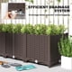 thumbnail image 5 of Planter Outsunny - Cama de jardín elevada (120 x 40 x 37 cm), color marrón, 5 of 9