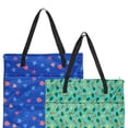 thumbnail image 2 of YANTONGBABY 2 Pack Large Wet Dry Bag Waterproof Hanging Cloth Diaper with Double Zippered Pockets 25x18 inches (Avocados and starfish), 2 of 5