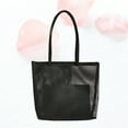 thumbnail image 2 of Tote Bag Black Portable Tote Bag Mesh Hollow Out Shoulder Bag Multifunctional Fashionable Pouch Beach Bag with Small Cosmetic Bag for Lady Girls, 2 of 6