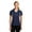True Navy/White, variant on Sport-Tek Women's 100 Percent Polyester Side Blocked Micropique Polo - LST655