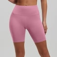 thumbnail image 2 of Dweltoz Biker Shorts for Women High Waist Tummy Control Summer Soft Workout for Gym Running Underwear,Pink XL, 2 of 5