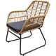 thumbnail image 2 of Silla Sillon Rattan Grupo Microtec Exterior acojinado Jardín Terraza Patio Todo Tipo de Clima Natural, 2 of 3