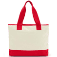 thumbnail image 2 of Disney Parks Tote Bag WDW Happy Holidays Santa Mickey and Minnie New with Tag, 2 of 4