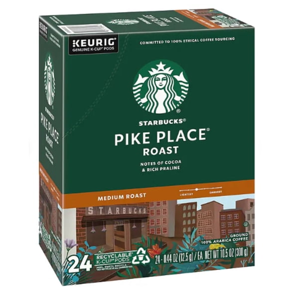 Starbucks, Pike's Place K-Cups, 24 Ct