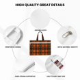 thumbnail image 5 of Kdxio Halloween Tartan Plaid File Tote Document Bag Business Briefcase Bag Document Organizer Tote Briefcase for Letter A4 Files Business Teacher Office Bag, 5 of 8
