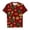 Z64-Brick Red, variant on Kids' Cinco de Mayo Fiesta Print T-Shirt, Boys' Mexican Cactus & Sombrero Graphic Tee, All-Over Pattern Casual Top