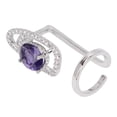 thumbnail image 4 of Fingernail Ring,Fingernail Ring Rhinestones Shiny Exquisite Finger Nail Ring Women Fingernail Ring User-Friendly Design, 4 of 14