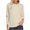 Beige, variant on Women's Solid Color Knit Sweater, Slim Fit Knit Pullover, Versatile Long Sleeve Top, Comfortable Crewneck Blouse, Casual Basic Knitwear for Daily Wear Beige L