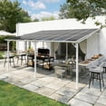thumbnail image 3 of Leukture 12ft Wall Mounted Lean to Metal Awnings Bar Counter Accessories (No Awning), 3 of 5