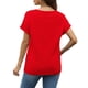 thumbnail image 5 of Corto para las Mujeres Casual Verano 2025 Pascua Impresión V-Cuello Camiseta, Ligero 95% Poliéster 5% Spandex Top para Toda la Temporada Hogar Y Diario, 5 of 7