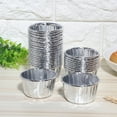 thumbnail image 3 of Baking Cup, Curled Paper Cup Heat Resistant Double-Sided Cake Cup, For Muffins Silver, 3 of 8