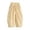 Beige, variant on Girls Cotton Wide Leg Harem Pants Elastic Waist Baggy Palazzo Pants Casual Balloon Trousers with Pockets, Size 1-2 Years, Beige