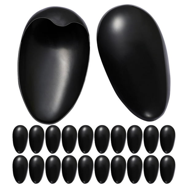 40 tapones reutilizables para los oídos, protectores auditivos para teñir el cabello, protectores auditivos negros con protección contra el calor