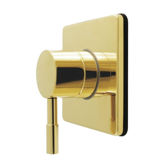 Kingston Brass KS4042DL Concord Single-Handle Six-Way Diverter Valve with Square Trim Kit, Polished Brass